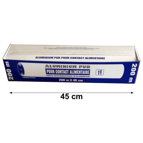 ALUMINIUM ALIMENTAIRE EN BOITE DISTRIBUTRICE 45CM (200M)