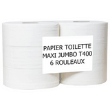 PAPIER TOILETTES OUATE JUMBO MAXI ROULEAU T400 (6)